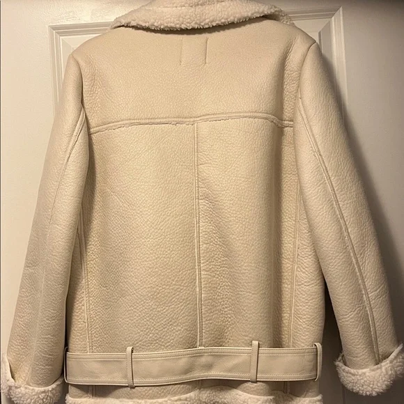 Zara Cream Teddy Jacket - Picture 9 of 9